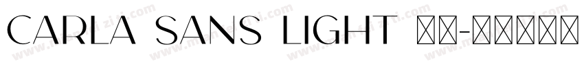 CARLA SANS LIGHT 字体字体转换